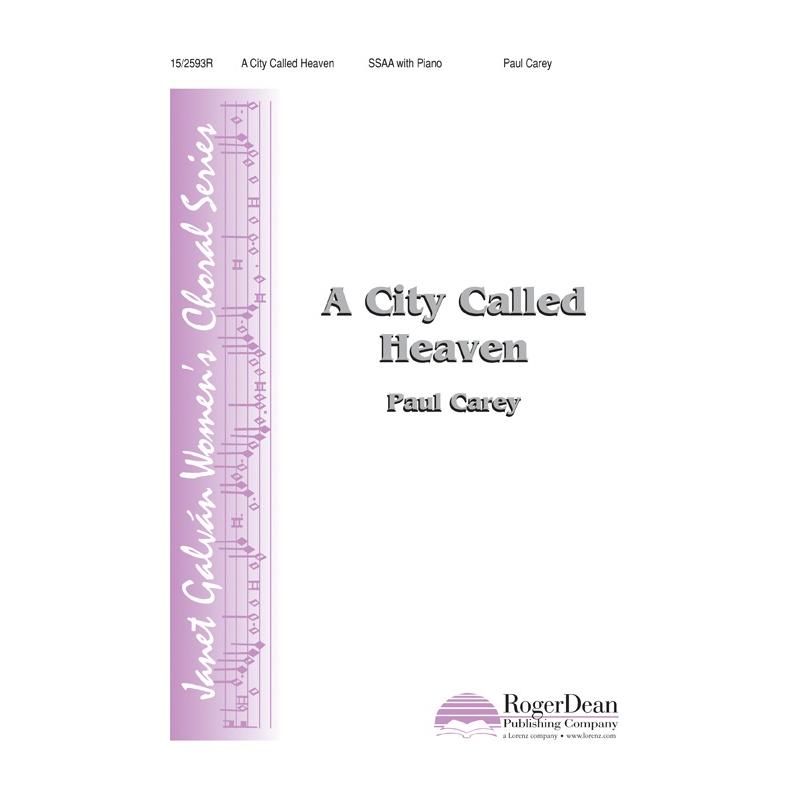 Cover image for A City Called Heaven sheet music edition, suggesting choral preparation and traditional gospel styling