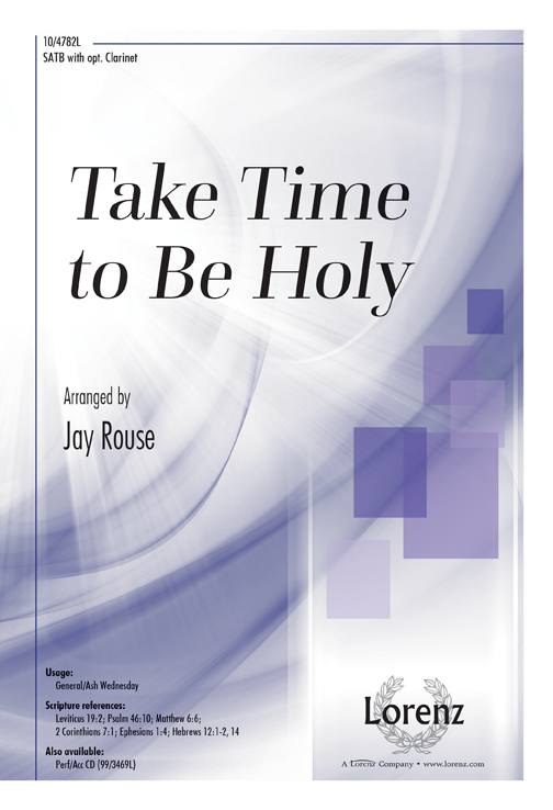 Take Time to Be Holy