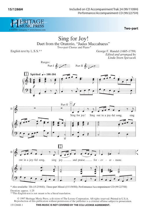 Sing for Joy!