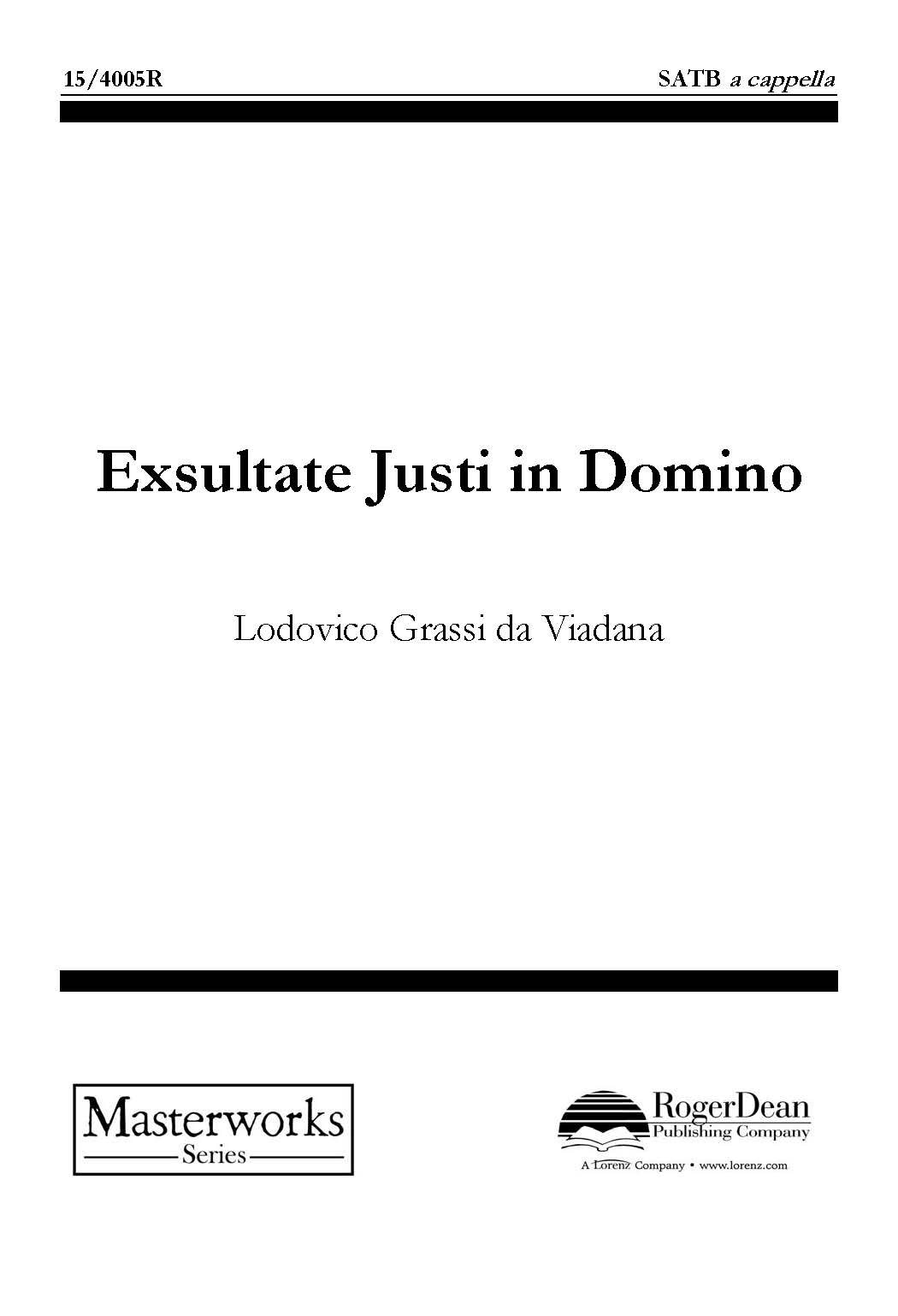 Exsultate Justi in Domino