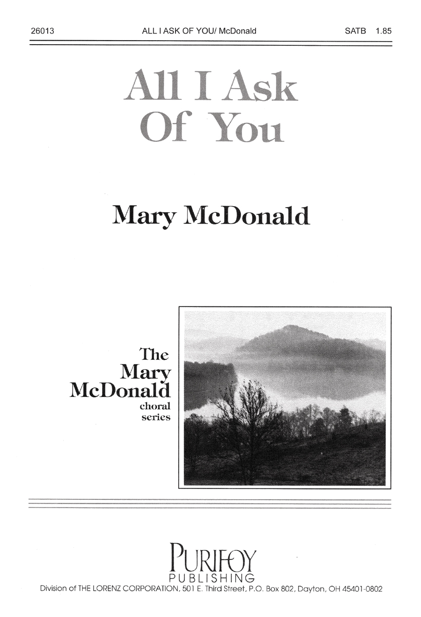 Cover of All I Ask Of You