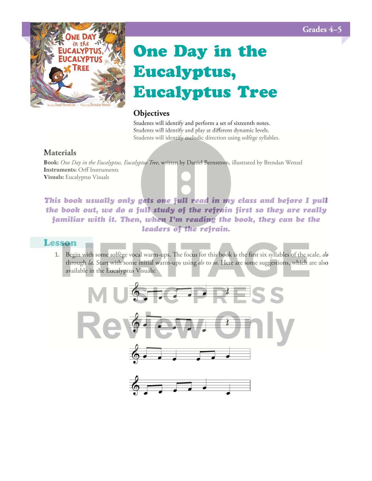 One Day in the Eucalyptus, Eucalyptus Tree Dynamics, Direction, and