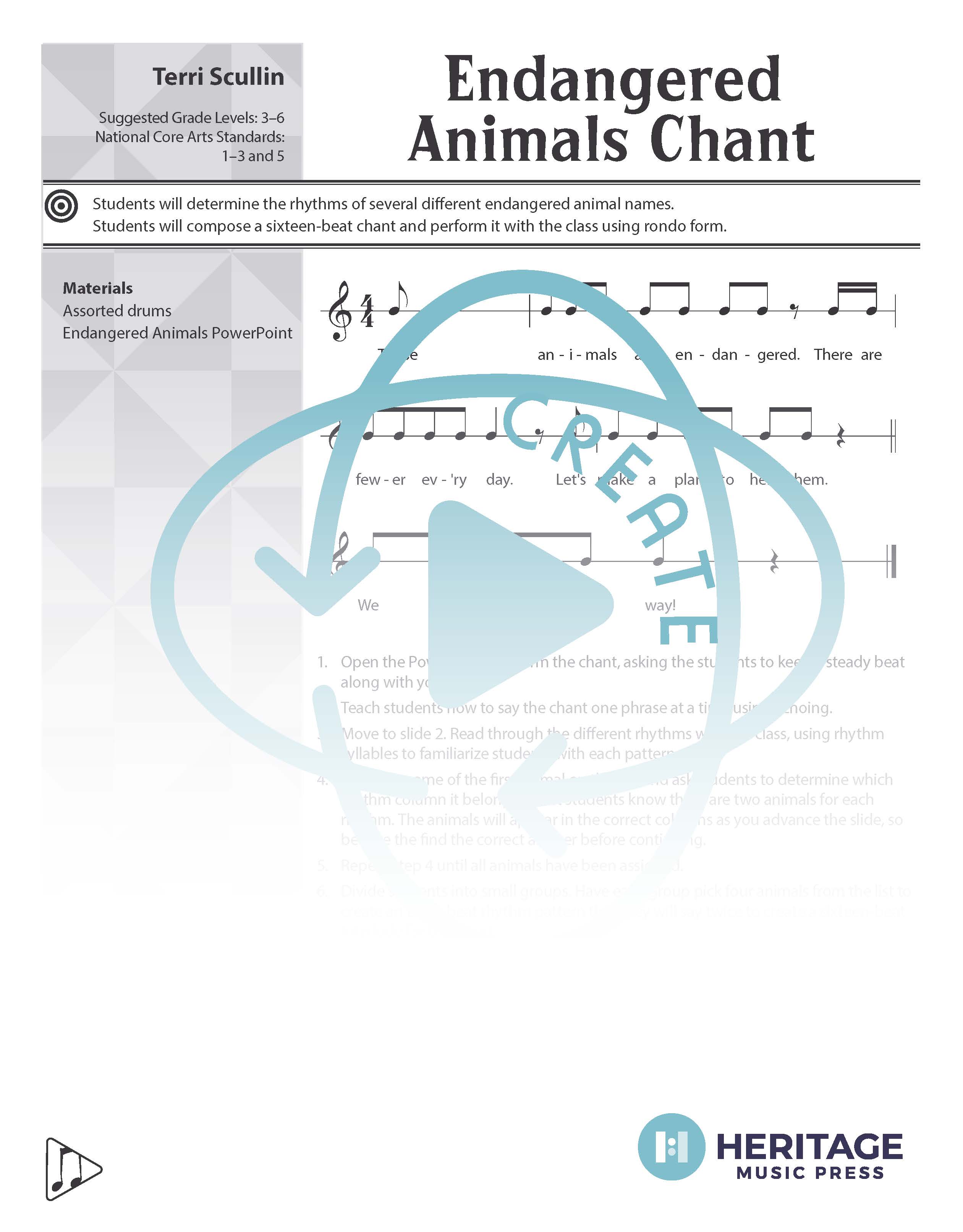 Endangered Animals Chant