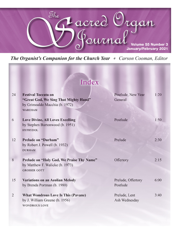 The Sacred Organ Journal Jan/Feb 2021 - Digital